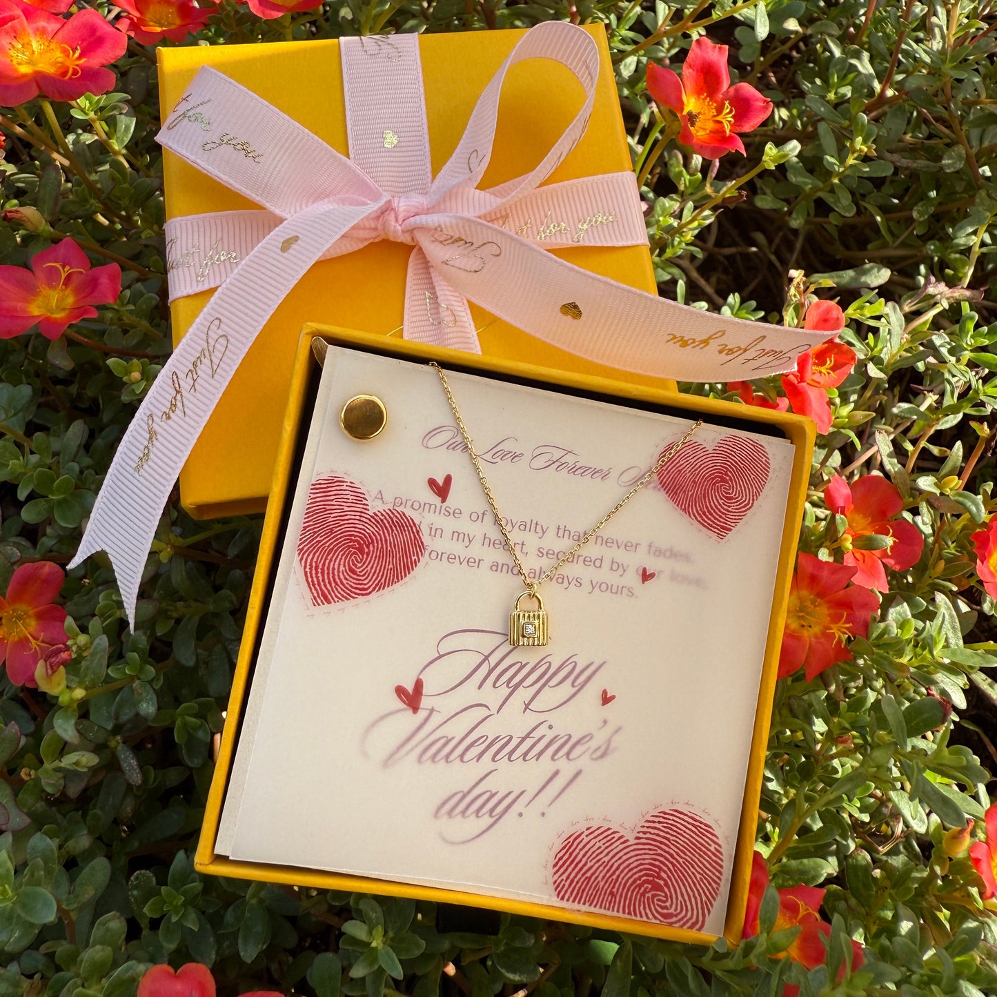 Dainty padlock vday jewellery gift