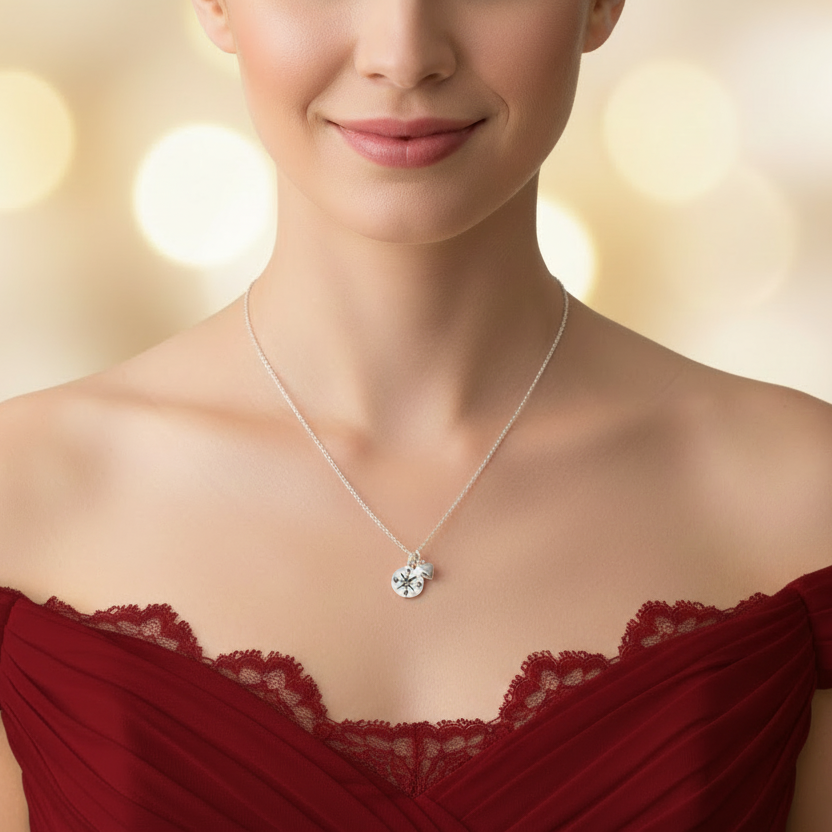 Compass-sterling-silver-necklace-for-her