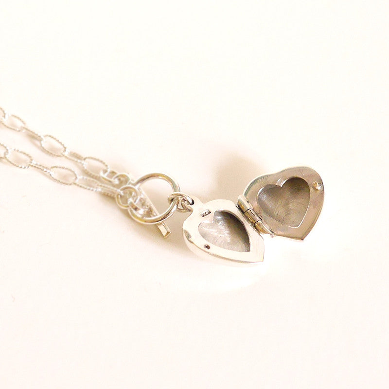 Sterling Silver Heart Locket Necklace