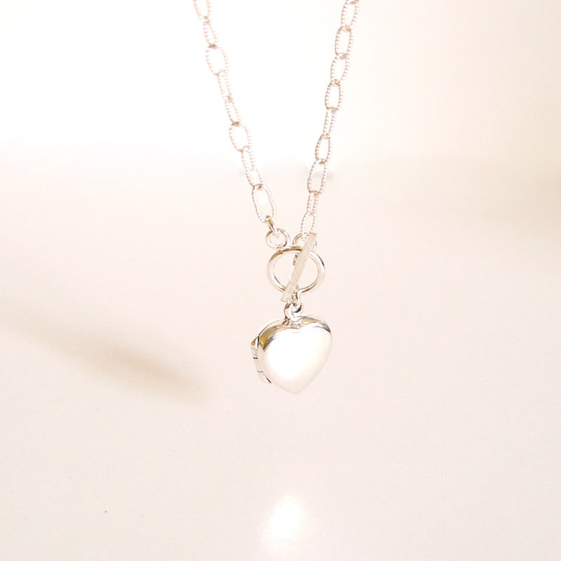 Sterling Silver Heart Locket Necklace