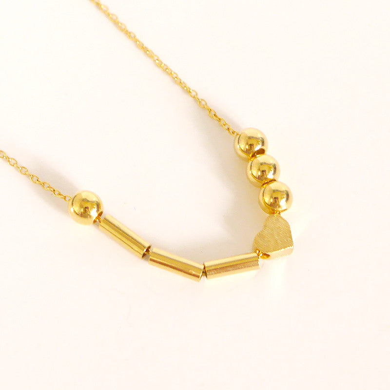 Morse Code Necklace With Love Charm