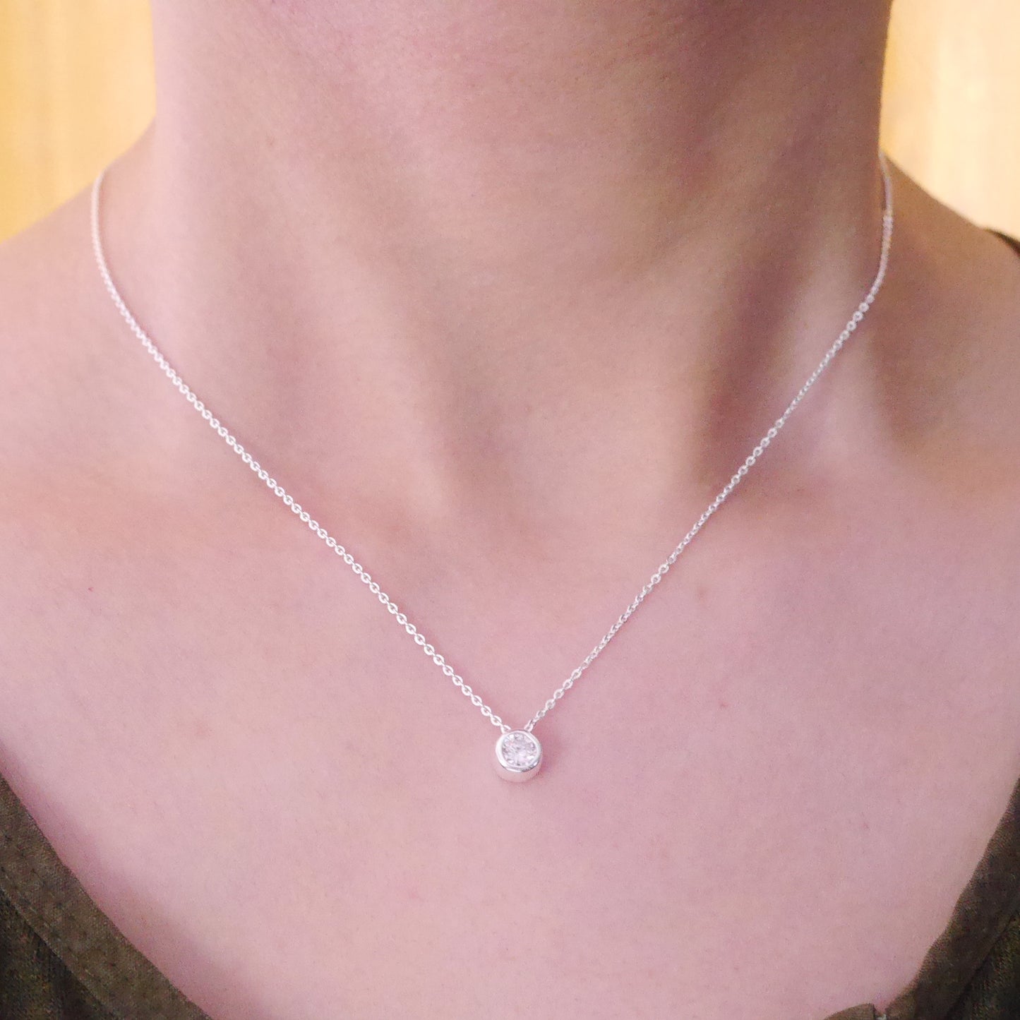 Feeling Grateful Diamond Cubic Zirconia Necklace