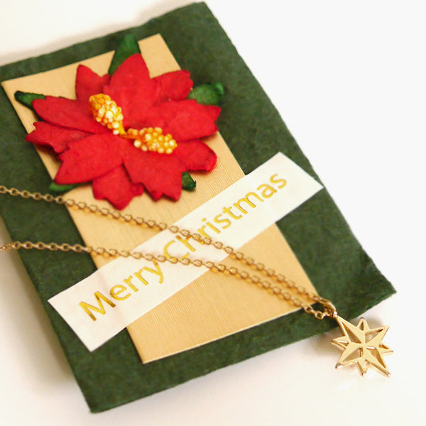 Gold Christmas Necklace