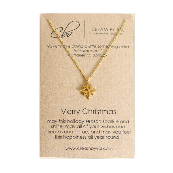 Gold Christmas Necklace