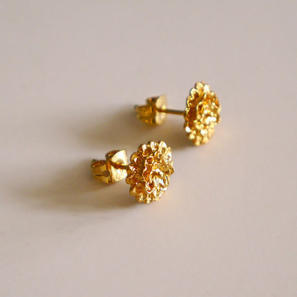 Gold Flower Studs
