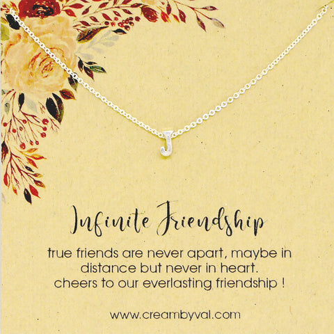 Initial Necklace For Best Friend