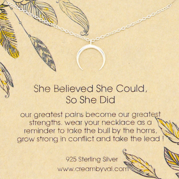 she believed she could so she did necklace