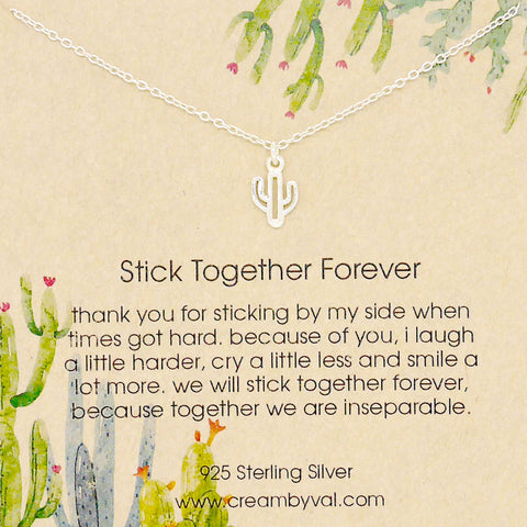 stick together forever necklace