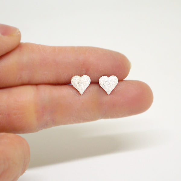 Tiny Heart Stud Earrings